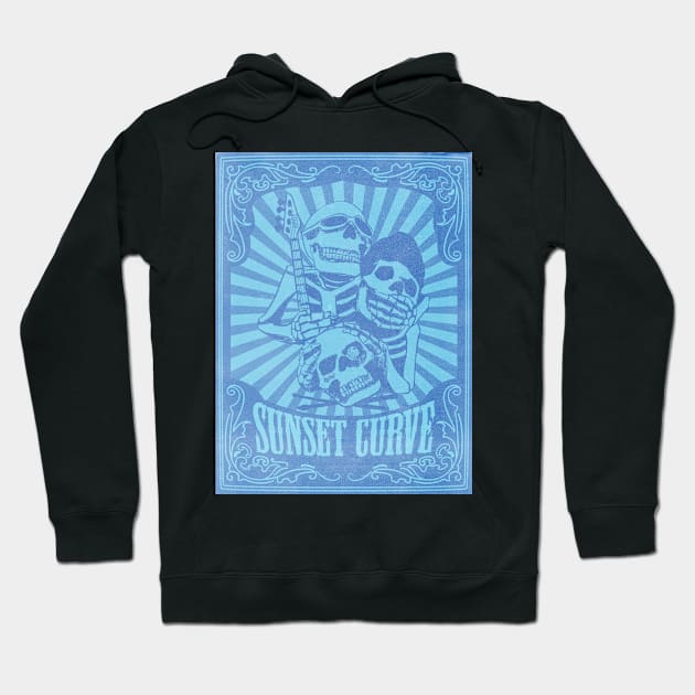 SUNSET CURVE ROCK BAND (POSTER VERSION) #4 Hoodie by ARTCLX